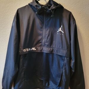 Nike Men's Black Hooded Jacket